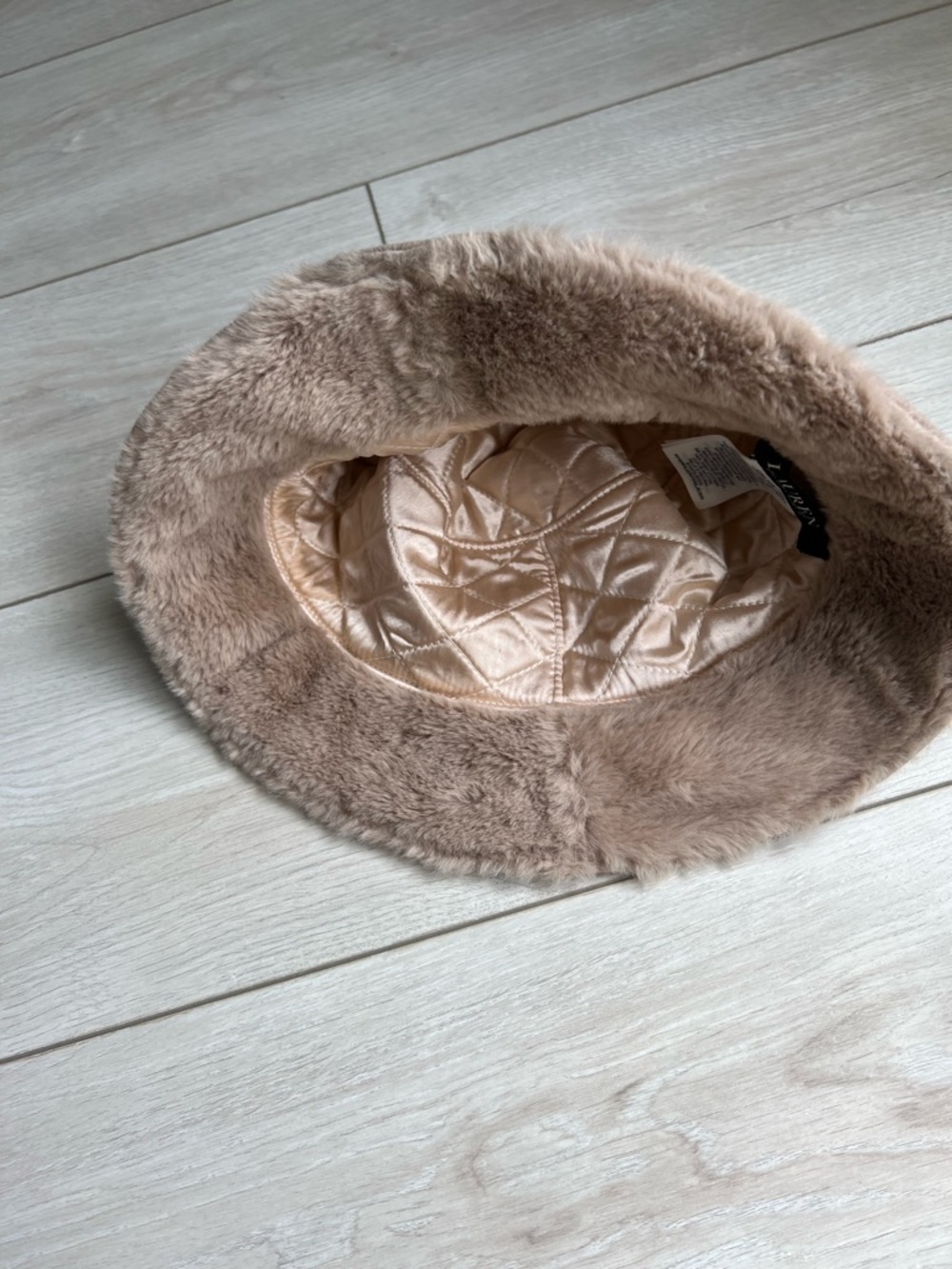 Ralph Lauren Suede Bucket Hat in Light Brown - Picture 2 of 5